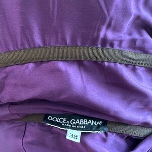Dolce & Gabbana Deep Purple Satin Dress